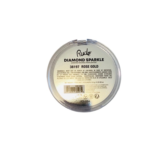 Rude Diamond Sparkle Highlighter ROSE GOLD 38197 Face, Body Highlighter - Picture 4 of 5